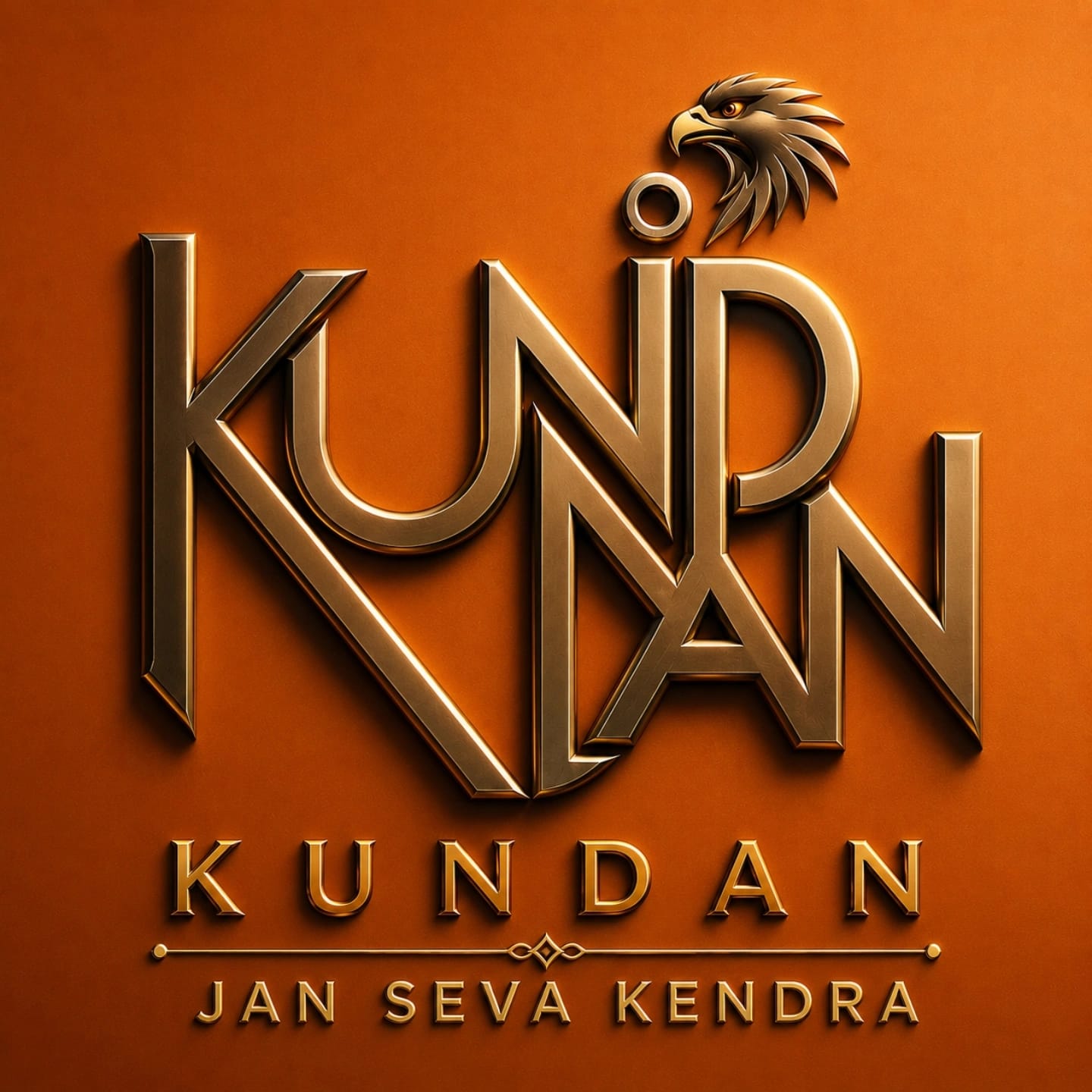 Kundan Jan Seva Kendra का गोल्डन लोगो